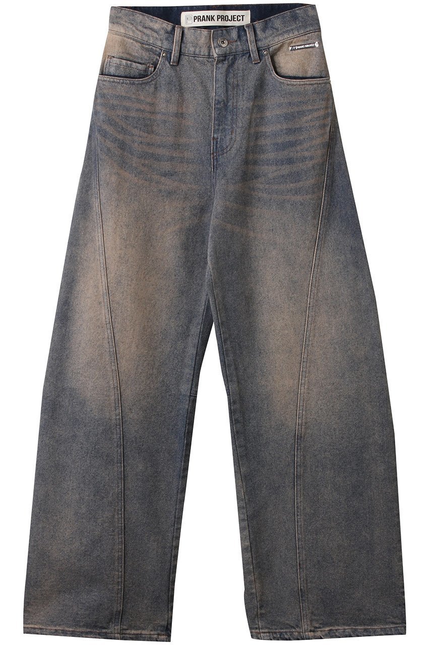 【プランク プロジェクト/PRANK PROJECT】のカーブラインデニム2 / Curve Line Denim 2 インテリア・キッズ・メンズ・レディースファッション・服の通販 founy(ファニー) 　ファッション　Fashion　レディースファッション　Fashion for Women　パンツ　Pants & Trousers　デニムパンツ・ジーンズ・美脚デニム　Denim Jeans & Pants　おすすめ　Recommended / Our Picks　シンプル　Simple, Minimal　ジャケット　Jacket, Outerwear　デニム　Denim, Jeans Material　ハンド　Hand, Handmade　フィット　Fit, Slim Fit　切替　Switching, Contrast Panel　BLU(ブルー)|ID: prp329100004468840 ipo3291000000035767633