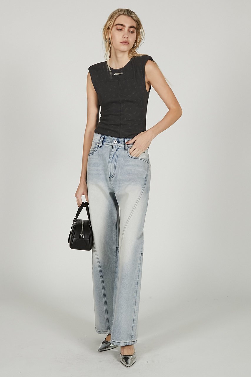 【プランク プロジェクト/PRANK PROJECT】のカーブラインデニム2 / Curve Line Denim 2 人気、トレンドファッション・服の通販 founy(ファニー) 　ファッション　Fashion　レディースファッション　Fashion for Women　パンツ　Pants & Trousers　デニムパンツ・ジーンズ・美脚デニム　Denim Jeans & Pants　おすすめ　Recommended / Our Picks　シンプル　Simple, Minimal　ジャケット　Jacket, Outerwear　デニム　Denim, Jeans Material　ハンド　Hand, Handmade　フィット　Fit, Slim Fit　切替　Switching, Contrast Panel　other-8|ID: prp329100004468840 ipo3291000000035767654