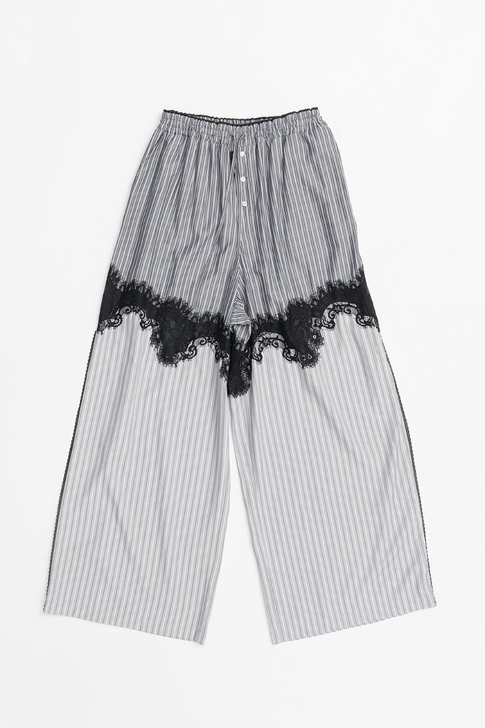 【プランク プロジェクト/PRANK PROJECT】のストライプコンビレースパジャマパンツ / Striped Combination Lace Pajama Pants インテリア・キッズ・メンズ・レディースファッション・服の通販 founy(ファニー) https://founy.com/ ファッション Fashion レディースファッション WOMEN パンツ Pants おすすめ Recommend ストライプ Stripe トリミング Trimming ラグジュアリー Luxury レース Race |ID: prp329100004468841 ipo3291000000031367494