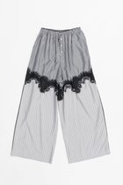 【プランク プロジェクト/PRANK PROJECT】のストライプコンビレースパジャマパンツ / Striped Combination Lace Pajama Pants GRY(グレー)|ID: prp329100004468841 ipo3291000000031367496