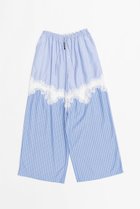 【プランク プロジェクト/PRANK PROJECT】のストライプコンビレースパジャマパンツ / Striped Combination Lace Pajama Pants BLU(ブルー)|ID: prp329100004468841 ipo3291000000031367498