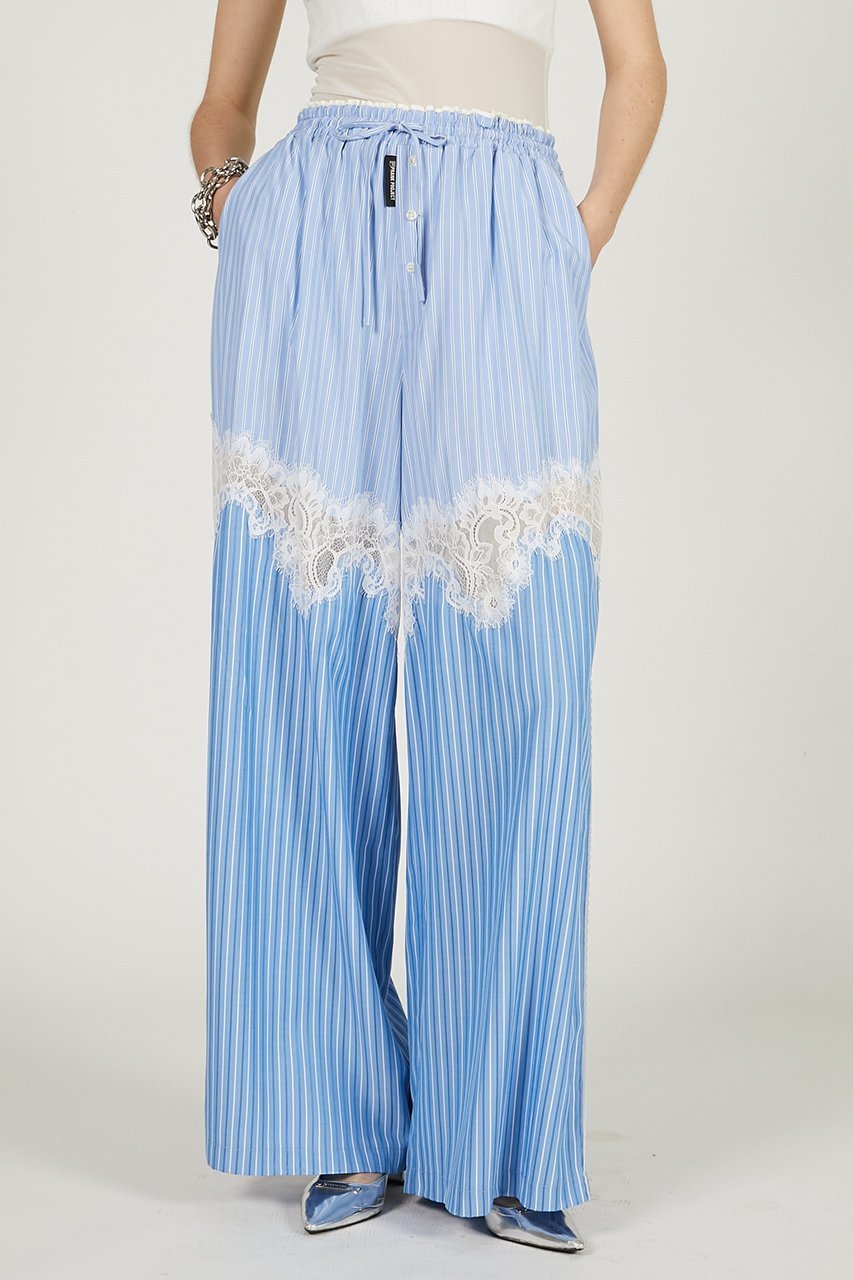 【プランク プロジェクト/PRANK PROJECT】のストライプコンビレースパジャマパンツ / Striped Combination Lace Pajama Pants 人気、トレンドファッション・服の通販 founy(ファニー) 　ファッション　Fashion　レディースファッション　WOMEN　パンツ　Pants　おすすめ　Recommend　ストライプ　Stripe　トリミング　Trimming　ラグジュアリー　Luxury　レース　Race　other-2|ID: prp329100004468841 ipo3291000000031367500