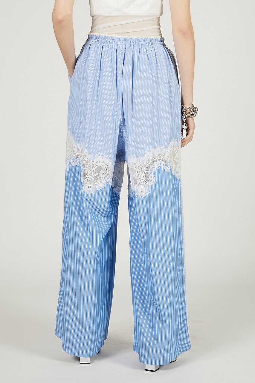 【プランク プロジェクト/PRANK PROJECT】のストライプコンビレースパジャマパンツ / Striped Combination Lace Pajama Pants 人気、トレンドファッション・服の通販 founy(ファニー) 　ファッション　Fashion　レディースファッション　WOMEN　パンツ　Pants　おすすめ　Recommend　ストライプ　Stripe　トリミング　Trimming　ラグジュアリー　Luxury　レース　Race　other-4|ID: prp329100004468841 ipo3291000000031367504