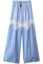 【プランク プロジェクト/PRANK PROJECT】のストライプコンビレースパジャマパンツ / Striped Combination Lace Pajama Pants BLU(ブルー)|ID: prp329100004468841 ipo3291000000036866363