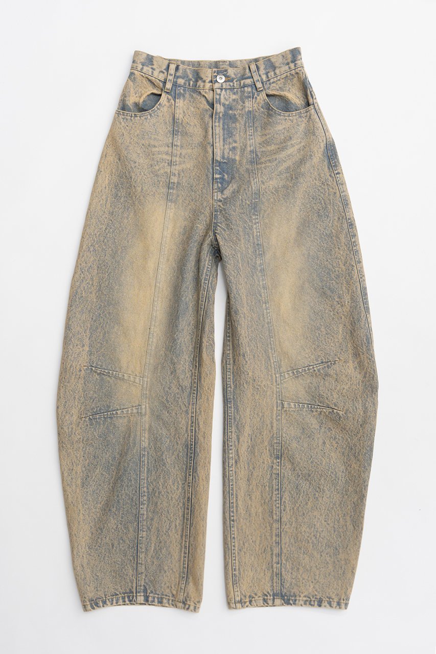 【プランク プロジェクト/PRANK PROJECT】のカーブコクーンデニム / Curved Cocoon Denim インテリア・キッズ・メンズ・レディースファッション・服の通販 founy(ファニー) 　ファッション　Fashion　レディースファッション　WOMEN　パンツ　Pants　デニムパンツ　Denim Pants　コンパクト　Compact　デニム　Denim　ロマンティック　Romantic　ワイド　Wide　BLU(ブルー)|ID: prp329100004468843 ipo3291000000031367536