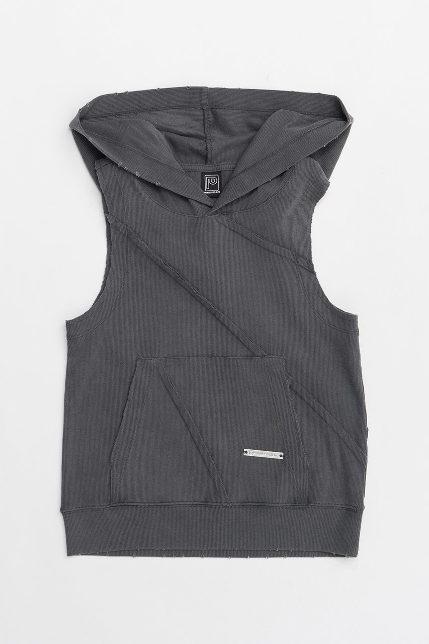 【プランク プロジェクト/PRANK PROJECT】のアウトシームアメスリフーディ / Outseam Amethyst Hoodie インテリア・キッズ・メンズ・レディースファッション・服の通販 founy(ファニー) 　ファッション　Fashion　レディースファッション　Fashion for Women　トップス・カットソー　Cut & Sew Tops　シャツ・ブラウス・オフィスカジュアル　Elegant Blouses & Button-Ups　レディースパーカー・カジュアルフーディー　Casual Hoodies & Sweatshirts　ロングTシャツ・Tシャツ　Longline T-Shirts & Tees　スウェット・クルーネックトップス　Sweatshirts & Crewnecks / Relaxed Fit Sweat Tops　カットソー・ベーシックTシャツ　Cut-and-Sewn Tops / Stretch Tees & Basics　アシンメトリー　Asymmetrical Style　ダウン　Down, Puffer　テレコ　Ribbed, Rib Stitch　ヴィンテージ　Vintage Style　C.GRY(チャコールグレー)|ID: prp329100004468845 ipo3291000000035061037