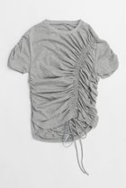 【プランク プロジェクト/PRANK PROJECT】のドロストシャーリングTシャツ / Drost Shirring Tee GRY(グレー)|ID: prp329100004468846 ipo3291000000031367595
