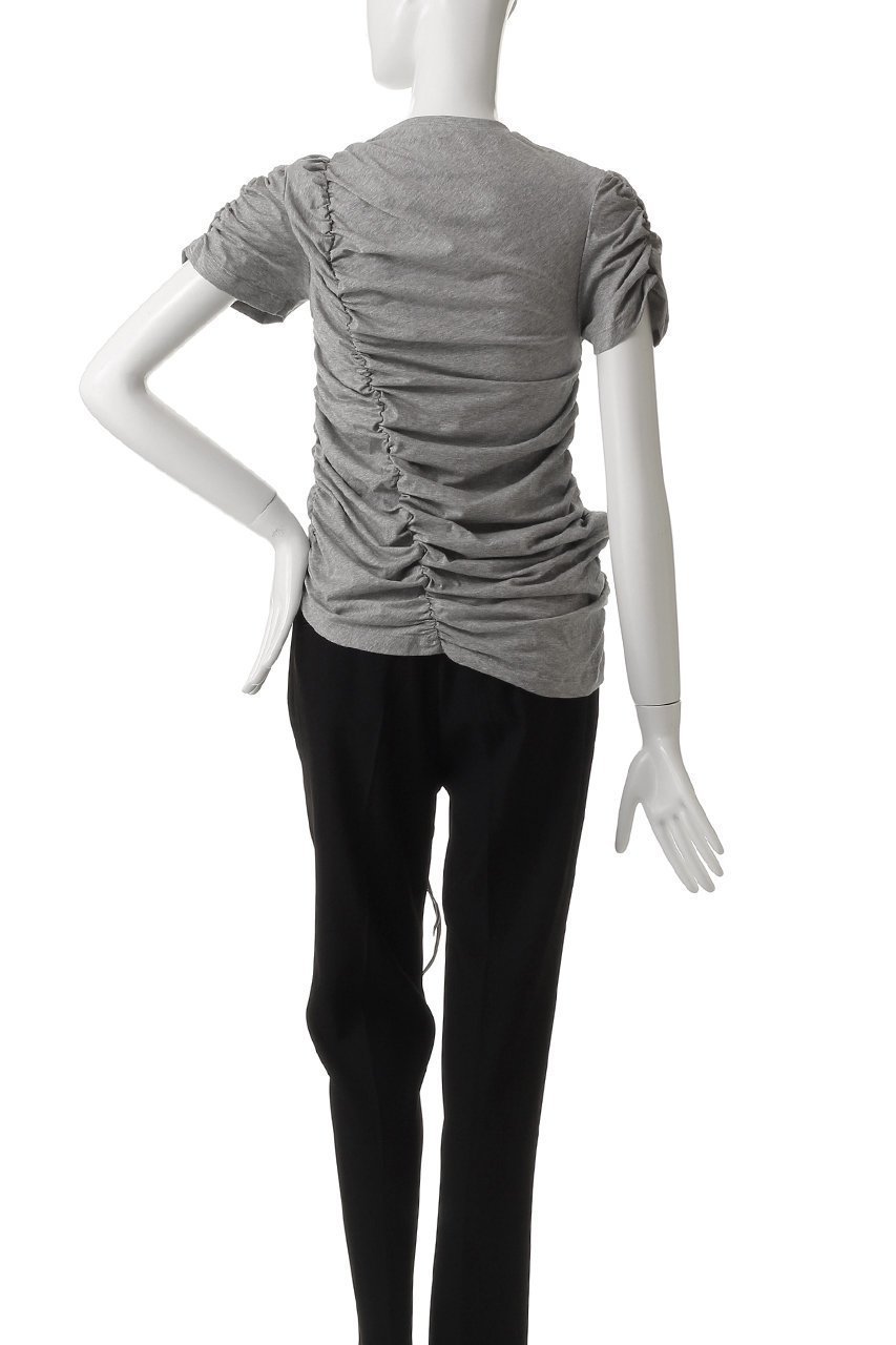 【プランク プロジェクト/PRANK PROJECT】のドロストシャーリングTシャツ / Drost Shirring Tee 人気、トレンドファッション・服の通販 founy(ファニー) 　ファッション　Fashion　レディースファッション　Fashion for Women　トップス・カットソー　Cut & Sew Tops　シャツ・ブラウス・オフィスカジュアル　Elegant Blouses & Button-Ups　ロングTシャツ・Tシャツ　Longline T-Shirts & Tees　カットソー・ベーシックTシャツ　Cut-and-Sewn Tops / Stretch Tees & Basics　カットソー　Cut and Sewn Top　シャーリング　Shirring, Ruched　ショート　Short, Short Length　スリーブ　Sleeve, Long Sleeve / Short Sleeve　other-4|ID: prp329100004468846 ipo3291000000032788082