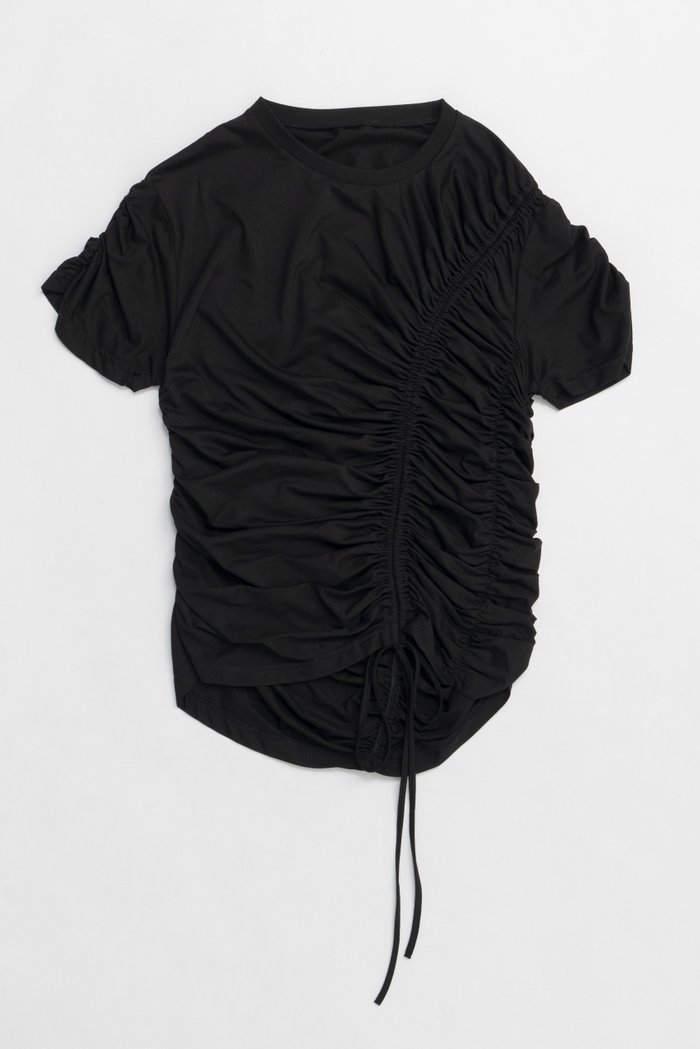 【プランク プロジェクト/PRANK PROJECT】のドロストシャーリングTシャツ / Drost Shirring Tee インテリア・キッズ・メンズ・レディースファッション・服の通販 founy(ファニー) https://founy.com/ ファッション Fashion レディースファッション Fashion for Women トップス・カットソー Cut & Sew Tops シャツ・ブラウス・オフィスカジュアル Elegant Blouses & Button-Ups ロングTシャツ・Tシャツ Longline T-Shirts & Tees カットソー・ベーシックTシャツ Cut-and-Sewn Tops / Stretch Tees & Basics カットソー Cut and Sewn Top シャーリング Shirring, Ruched ショート Short, Short Length スリーブ Sleeve, Long Sleeve / Short Sleeve |ID: prp329100004468846 ipo3291000000036082471