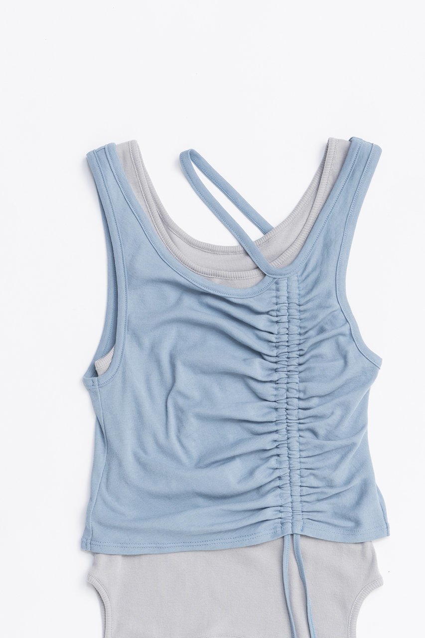 【プランク プロジェクト/PRANK PROJECT】の2ネックレイヤードタンク / 2 Neck Layered Tank 人気、トレンドファッション・服の通販 founy(ファニー) 　ファッション　Fashion　レディースファッション　WOMEN　トップス・カットソー　Tops/Tshirt　キャミソール / ノースリーブ　No Sleeves　シャツ/ブラウス　Shirts/Blouses　ロング / Tシャツ　T-Shirts　カットソー　Cut and Sewn　インナー　Inner　エアリー　Airy　カットソー　Cut And Sew　キャミソール　Camisole　タンク　Tank　テレコ　Tereko　再入荷　Restock/Back In Stock/Re Arrival　other-2|ID: prp329100004468851 ipo3291000000031367700