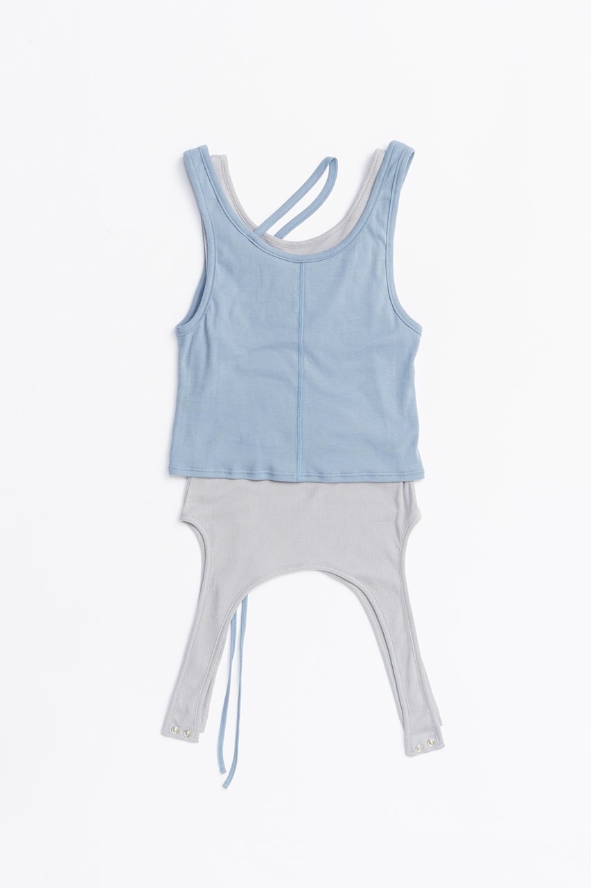 【プランク プロジェクト/PRANK PROJECT】の2ネックレイヤードタンク / 2 Neck Layered Tank 人気、トレンドファッション・服の通販 founy(ファニー) 　ファッション　Fashion　レディースファッション　WOMEN　トップス・カットソー　Tops/Tshirt　キャミソール / ノースリーブ　No Sleeves　シャツ/ブラウス　Shirts/Blouses　ロング / Tシャツ　T-Shirts　カットソー　Cut and Sewn　インナー　Inner　エアリー　Airy　カットソー　Cut And Sew　キャミソール　Camisole　タンク　Tank　テレコ　Tereko　再入荷　Restock/Back In Stock/Re Arrival　other-4|ID: prp329100004468851 ipo3291000000031367704