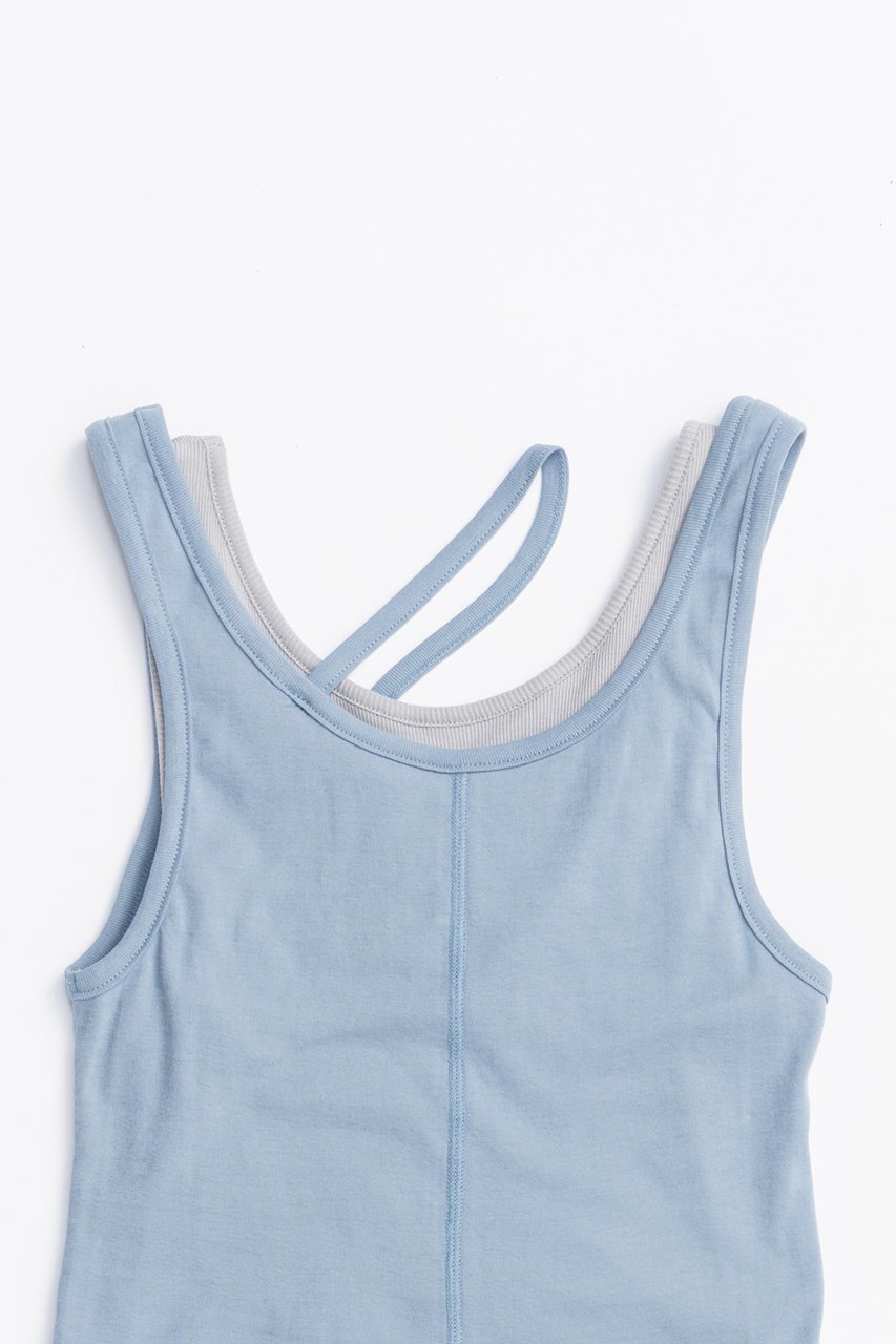 【プランク プロジェクト/PRANK PROJECT】の2ネックレイヤードタンク / 2 Neck Layered Tank 人気、トレンドファッション・服の通販 founy(ファニー) 　ファッション　Fashion　レディースファッション　WOMEN　トップス・カットソー　Tops/Tshirt　キャミソール / ノースリーブ　No Sleeves　シャツ/ブラウス　Shirts/Blouses　ロング / Tシャツ　T-Shirts　カットソー　Cut and Sewn　インナー　Inner　エアリー　Airy　カットソー　Cut And Sew　キャミソール　Camisole　タンク　Tank　テレコ　Tereko　再入荷　Restock/Back In Stock/Re Arrival　other-5|ID: prp329100004468851 ipo3291000000031367706