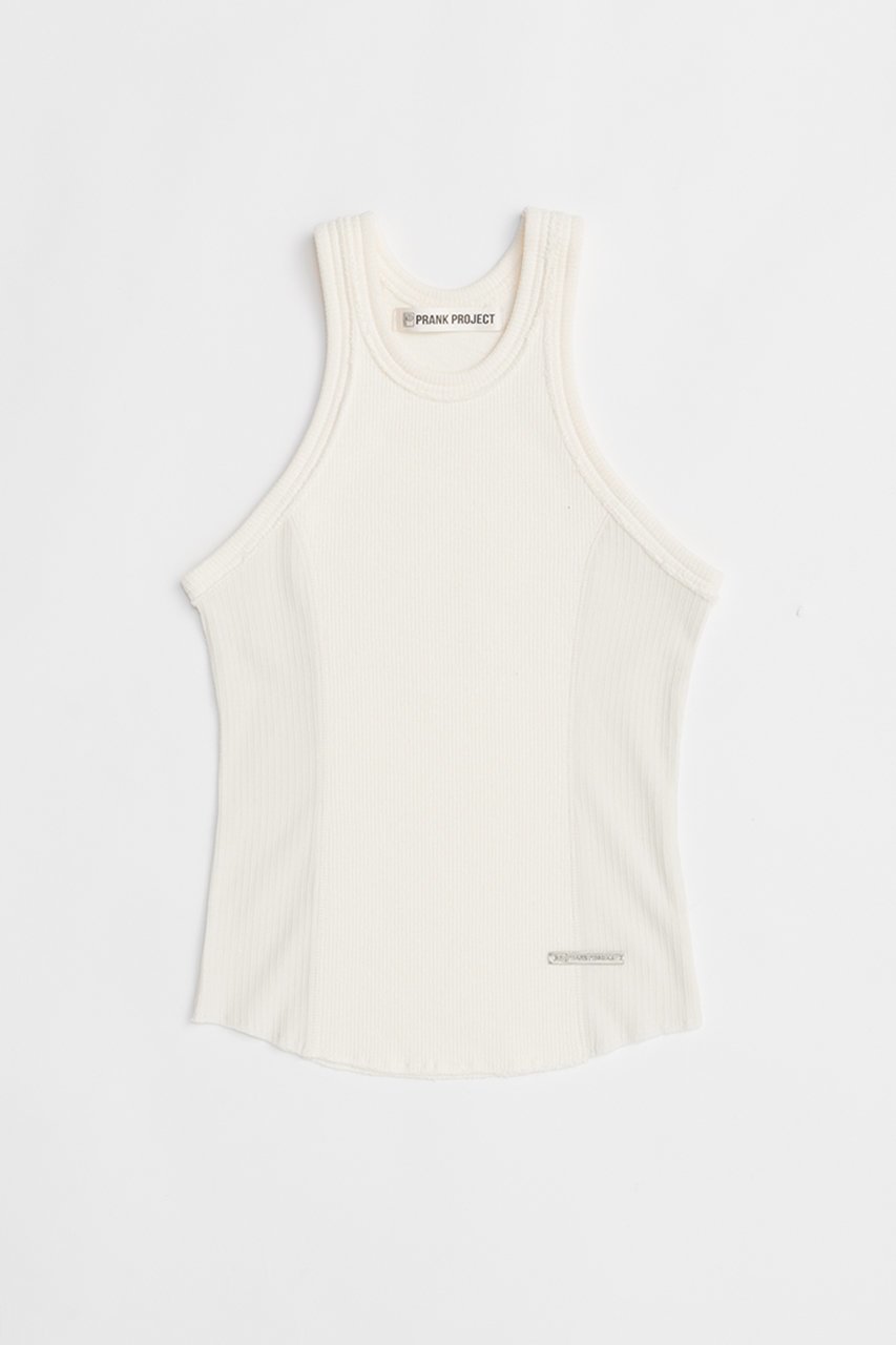 【プランク プロジェクト/PRANK PROJECT】のサイドシアーダブルフェイスタンク / Side Sheer Double Face Tank インテリア・キッズ・メンズ・レディースファッション・服の通販 founy(ファニー) 　ファッション　Fashion　レディースファッション　WOMEN　トップス・カットソー　Tops/Tshirt　キャミソール / ノースリーブ　No Sleeves　シャツ/ブラウス　Shirts/Blouses　ロング / Tシャツ　T-Shirts　カットソー　Cut and Sewn　おすすめ　Recommend　インナー　Inner　カットソー　Cut And Sew　キャミソール　Camisole　シアー　Sheer　タンク　Tank　ダブル　Double　フェイス　Face　ミックス　Mix　再入荷　Restock/Back In Stock/Re Arrival　WHT(ホワイト)|ID: prp329100004468855 ipo3291000000031367778