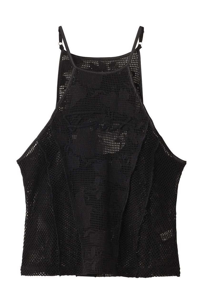 【プランク プロジェクト/PRANK PROJECT】のエンブロイダリーメッシュタンク / Embroidery Mesh Tank 人気、トレンドファッション・服の通販 founy(ファニー) 　ファッション　Fashion　レディースファッション　Fashion for Women　トップス・カットソー　Cut & Sew Tops　キャミソール&ノースリーブ　Camisoles & Sleeveless Tops　シャツ・ブラウス・オフィスカジュアル　Elegant Blouses & Button-Ups　ロングTシャツ・Tシャツ　Longline T-Shirts & Tees　カットソー・ベーシックTシャツ　Cut-and-Sewn Tops / Stretch Tees & Basics　おすすめ　Recommended / Our Picks　キャミソール　Camisole, Spaghetti Strap Top　サテン　Satin, Glossy Fabric　ストレート　Straight, Straight Cut　タンク　Tank Top, Sleeveless Top　パイピング　Piping, Trim Design　メッシュ　Mesh, Net Fabric　夏　Summer　 other-1|ID: prp329100004468856 ipo3291000000032842195