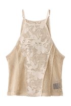 【プランク プロジェクト/PRANK PROJECT】のエンブロイダリーメッシュタンク / Embroidery Mesh Tank IVR(アイボリー)|ID: prp329100004468856 ipo3291000000032842207