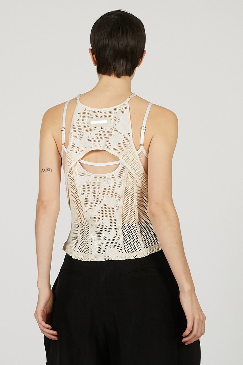 【プランク プロジェクト/PRANK PROJECT】のエンブロイダリーメッシュタンク / Embroidery Mesh Tank 人気、トレンドファッション・服の通販 founy(ファニー) 　ファッション　Fashion　レディースファッション　Fashion for Women　トップス・カットソー　Cut & Sew Tops　キャミソール&ノースリーブ　Camisoles & Sleeveless Tops　シャツ・ブラウス・オフィスカジュアル　Elegant Blouses & Button-Ups　ロングTシャツ・Tシャツ　Longline T-Shirts & Tees　カットソー・ベーシックTシャツ　Cut-and-Sewn Tops / Stretch Tees & Basics　おすすめ　Recommended / Our Picks　キャミソール　Camisole, Spaghetti Strap Top　サテン　Satin, Glossy Fabric　ストレート　Straight, Straight Cut　タンク　Tank Top, Sleeveless Top　パイピング　Piping, Trim Design　メッシュ　Mesh, Net Fabric　夏　Summer　other-8|ID: prp329100004468856 ipo3291000000032842247