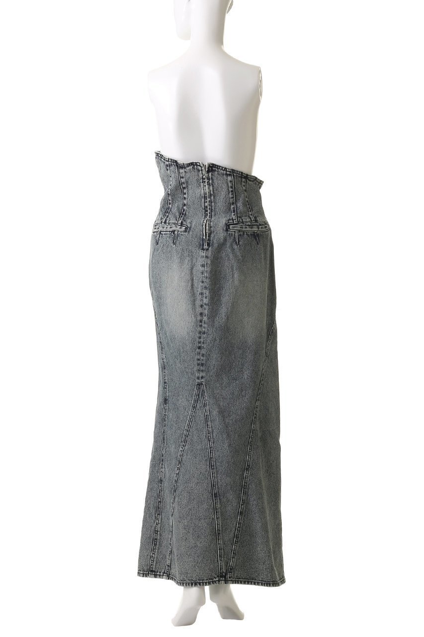 【プランク プロジェクト/PRANK PROJECT】のスカルプテッドデニムマキシスカート / Sculpted Denim Maxi Skirt 人気、トレンドファッション・服の通販 founy(ファニー) 　ファッション　Fashion　レディースファッション　Fashion for Women　スカート　Skirts　ロングスカート　Long Skirts / Maxi & Midi Skirts　おすすめ　Recommended / Our Picks　パターン　Pattern, Design Print　ビンテージ　Vintage, Retro Style　フォルム　Silhouette, Form　ランダム　Random, Irregular　ロング　Long, Long-Length　再入荷　Restock / Back in Stock　other-4|ID: prp329100004468859 ipo3291000000032769123