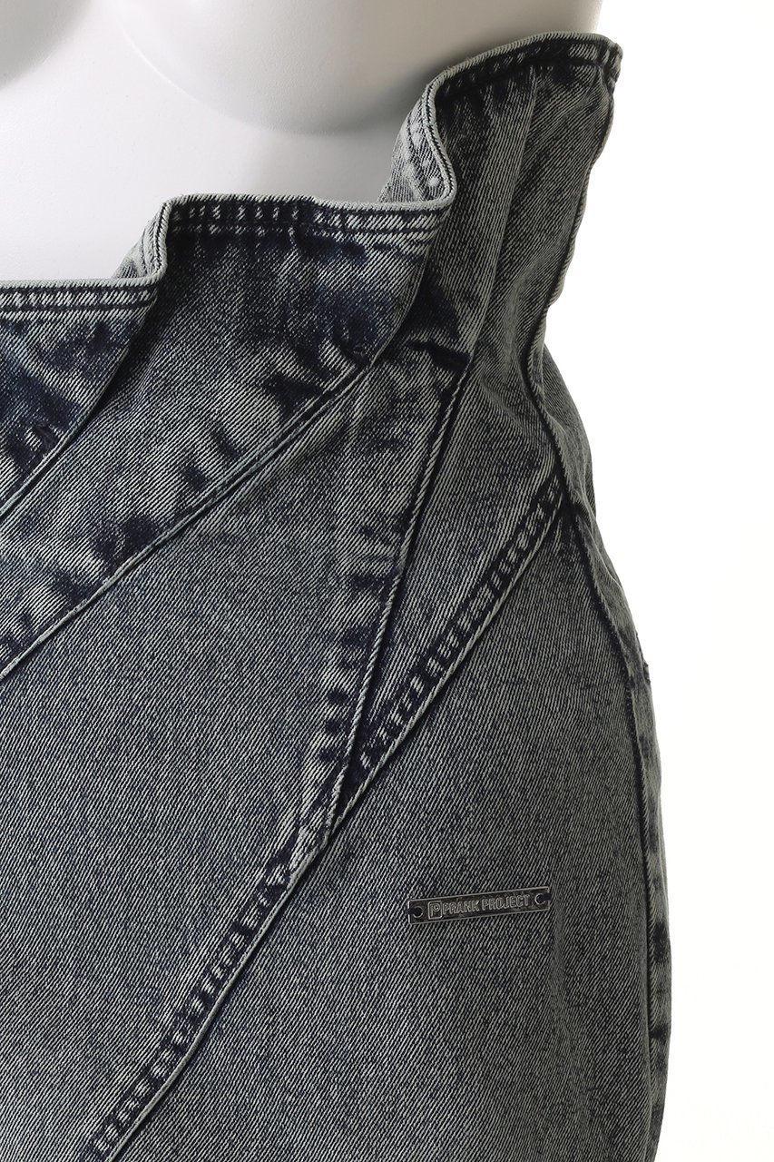 【プランク プロジェクト/PRANK PROJECT】のスカルプテッドデニムマキシスカート / Sculpted Denim Maxi Skirt 人気、トレンドファッション・服の通販 founy(ファニー) 　ファッション　Fashion　レディースファッション　Fashion for Women　スカート　Skirts　ロングスカート　Long Skirts / Maxi & Midi Skirts　おすすめ　Recommended / Our Picks　パターン　Pattern, Design Print　ビンテージ　Vintage, Retro Style　フォルム　Silhouette, Form　ランダム　Random, Irregular　ロング　Long, Long-Length　再入荷　Restock / Back in Stock　other-5|ID: prp329100004468859 ipo3291000000032769124