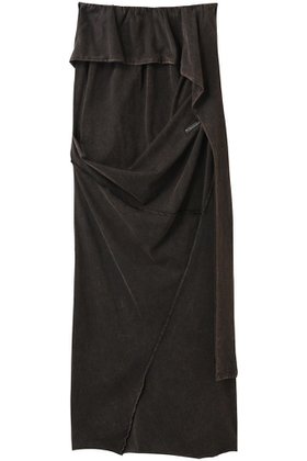 【プランク プロジェクト/PRANK PROJECT】のレイヤードアシメドレープスカート / Layered Asymmetrical Draped Skirt 人気、トレンドファッション・服の通販 founy(ファニー) ファッション Fashion レディースファッション Fashion for Women スカート Skirts ロングスカート Long Skirts / Maxi & Midi Skirts アシンメトリー Asymmetrical Style ウォッシュ Washed Finish テレコ Ribbed, Rib Stitch ビンテージ Vintage, Retro Style ラップ Wrap, Wrap Design ロング Long, Long-Length ワンポイント One Point, Statement Accent |ID:prp329100004468860
