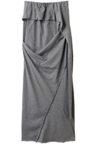 【プランク プロジェクト/PRANK PROJECT】のレイヤードアシメドレープスカート / Layered Asymmetrical Draped Skirt 人気、トレンドファッション・服の通販 founy(ファニー) ファッション Fashion レディースファッション Fashion for Women スカート Skirts ロングスカート Long Skirts / Maxi & Midi Skirts アシンメトリー Asymmetrical Style ウォッシュ Washed Finish テレコ Ribbed, Rib Stitch ビンテージ Vintage, Retro Style ラップ Wrap, Wrap Design ロング Long, Long-Length ワンポイント One Point, Statement Accent thumbnail GRY(グレー)|ID: prp329100004468860 ipo3291000000035056861