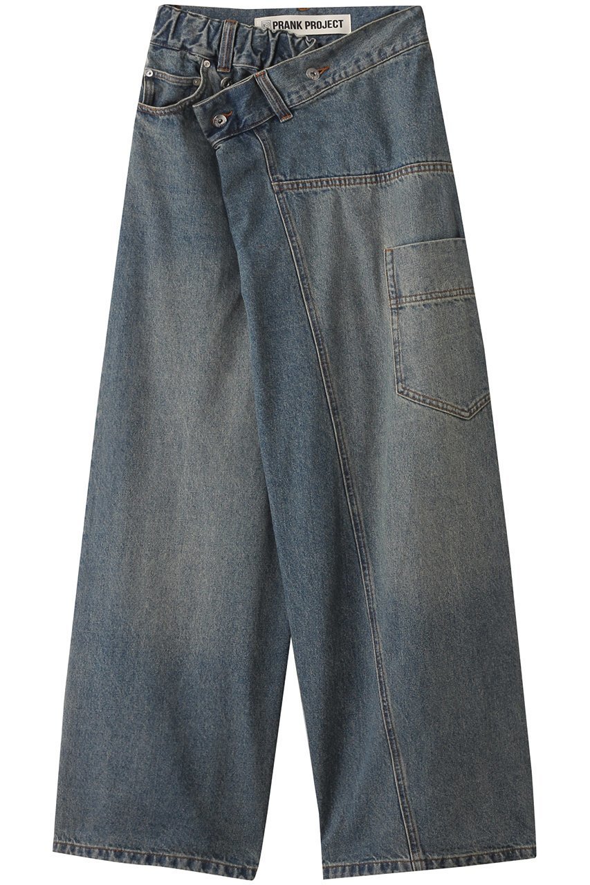 【プランク プロジェクト/PRANK PROJECT】のディフォームバギーデニムパンツ / Deform Baggy Denim Pants インテリア・キッズ・メンズ・レディースファッション・服の通販 founy(ファニー) 　ファッション　Fashion　レディースファッション　Fashion for Women　パンツ　Pants & Trousers　デニムパンツ・ジーンズ・美脚デニム　Denim Jeans & Pants　デニム　Denim, Jeans Material　フロント　Front, Front Design　ヴィンテージ　Vintage Style　BLU(ブルー)|ID: prp329100004468861 ipo3291000000032899778