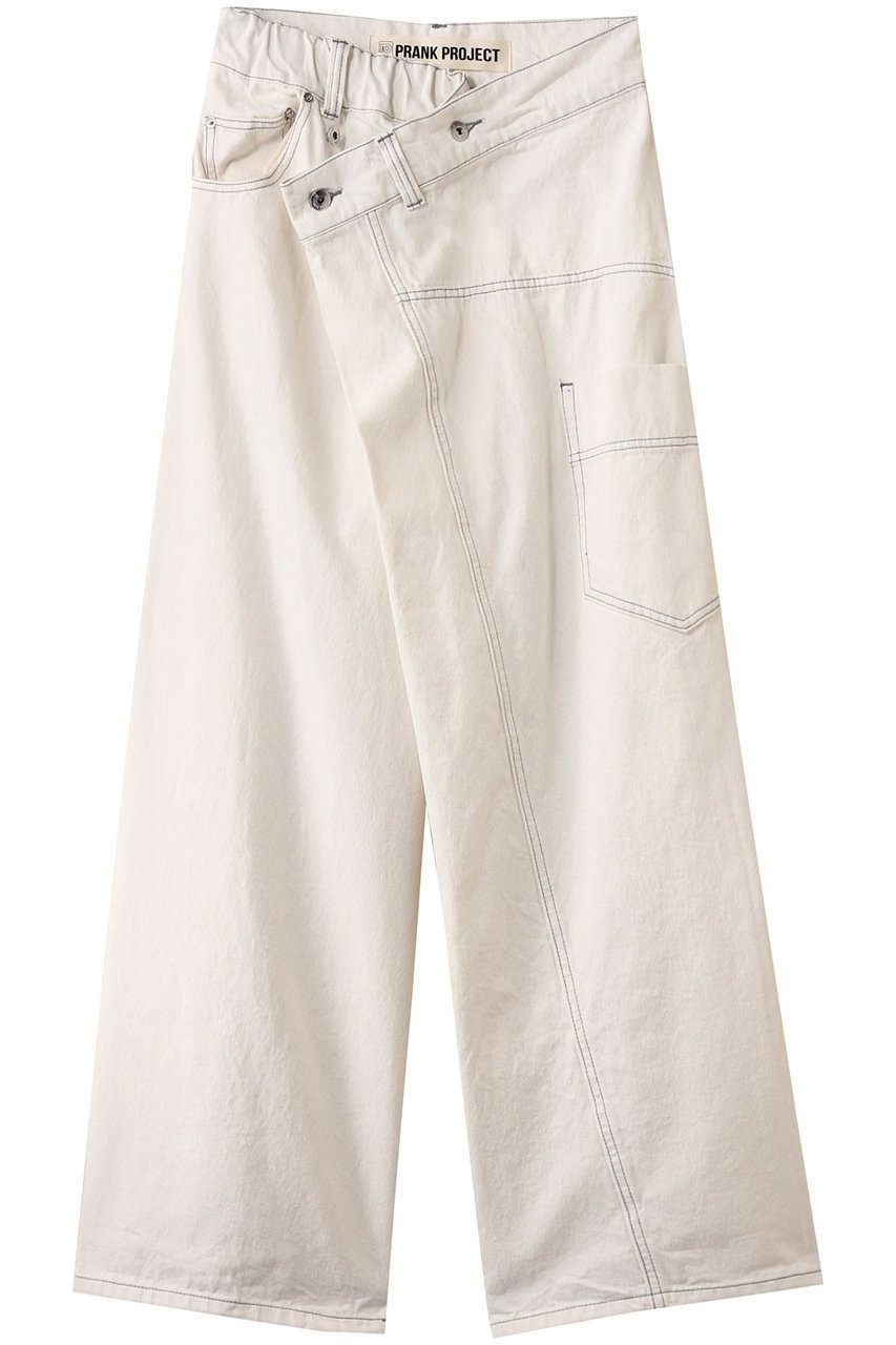 【プランク プロジェクト/PRANK PROJECT】のディフォームバギーデニムパンツ / Deform Baggy Denim Pants インテリア・キッズ・メンズ・レディースファッション・服の通販 founy(ファニー) 　ファッション　Fashion　レディースファッション　Fashion for Women　パンツ　Pants & Trousers　デニムパンツ・ジーンズ・美脚デニム　Denim Jeans & Pants　デニム　Denim, Jeans Material　フロント　Front, Front Design　ヴィンテージ　Vintage Style　WHT(ホワイト)|ID: prp329100004468861 ipo3291000000032899782
