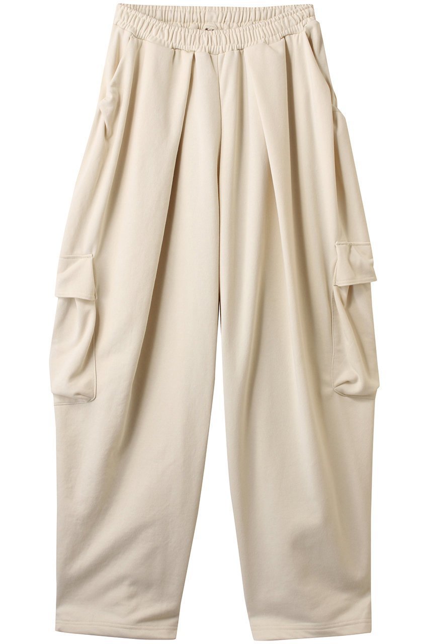 【プランク プロジェクト/PRANK PROJECT】のスウェットカーゴパンツ / Sweat Cargo Pants インテリア・キッズ・メンズ・レディースファッション・服の通販 founy(ファニー) 　ファッション　Fashion　レディースファッション　Fashion for Women　パンツ　Pants & Trousers　カーゴパンツ　Cargo Pants, Utility Pants　ギャザー　Gathered, Ruffled　ドローストリング　Drawstring, Pull Cord　フォルム　Silhouette, Form　ブリーチ　Bleach, Washed Finish　ワイド　Wide, Wide Fit　WHT(ホワイト)|ID: prp329100004468863 ipo3291000000035068774