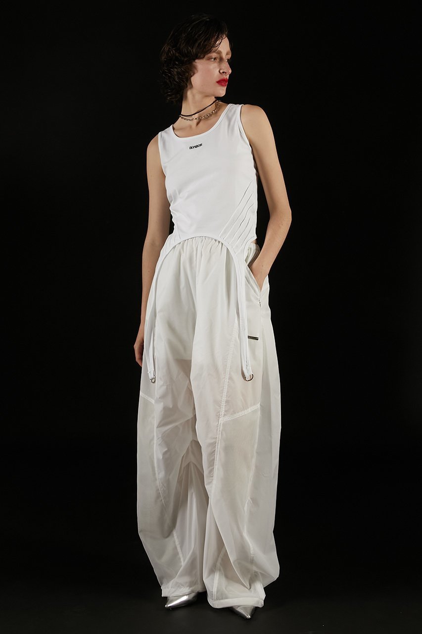 【プランク プロジェクト/PRANK PROJECT】のシアーナイロンパンツ / Sheer Nylon Pants 人気、トレンドファッション・服の通販 founy(ファニー) 　ファッション　Fashion　レディースファッション　Fashion for Women　パンツ　Pants & Trousers　コンビ　Combo, Combination Style　ドレープ　Drape, Draping Fabric　ドローストリング　Drawstring, Pull Cord　メッシュ　Mesh, Net Fabric　ワイド　Wide, Wide Fit　other-8|ID: prp329100004468864 ipo3291000000036019844