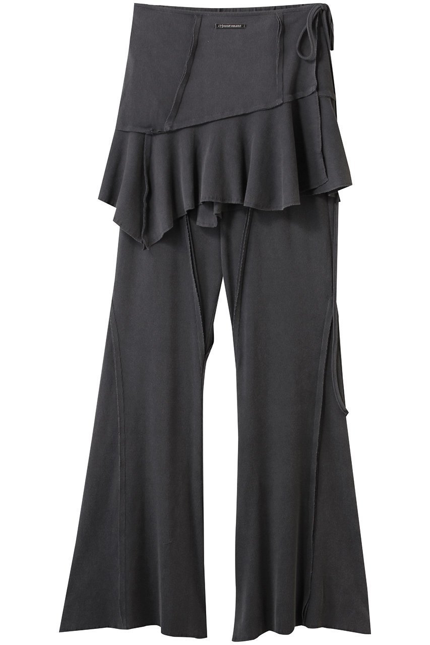 【プランク プロジェクト/PRANK PROJECT】のアウトシームラップレイヤードパンツ / Multiway Layered Knit Pants インテリア・キッズ・メンズ・レディースファッション・服の通販 founy(ファニー) 　ファッション　Fashion　レディースファッション　Fashion for Women　パンツ　Pants & Trousers　テレコ　Ribbed, Rib Stitch　ラップ　Wrap, Wrap Design　ヴィンテージ　Vintage Style　C.GRY(チャコールグレー)|ID: prp329100004468866 ipo3291000000032901760