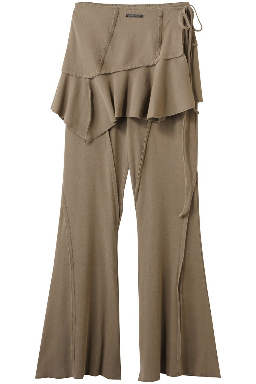 【プランク プロジェクト/PRANK PROJECT】のアウトシームラップレイヤードパンツ / Multiway Layered Knit Pants インテリア・キッズ・メンズ・レディースファッション・服の通販 founy(ファニー) 　ファッション　Fashion　レディースファッション　Fashion for Women　パンツ　Pants & Trousers　テレコ　Ribbed, Rib Stitch　ラップ　Wrap, Wrap Design　ヴィンテージ　Vintage Style　BGE(ベージュ)|ID: prp329100004468866 ipo3291000000032901763