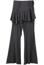 【プランク プロジェクト/PRANK PROJECT】のアウトシームラップレイヤードパンツ / Multiway Layered Knit Pants C.GRY(チャコールグレー)|ID: prp329100004468866 ipo3291000000035728089