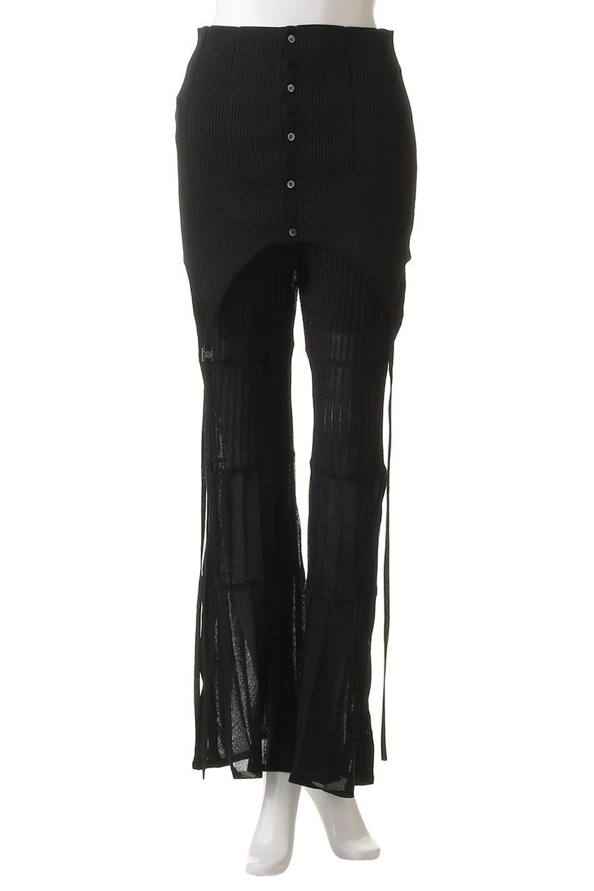 【プランク プロジェクト/PRANK PROJECT】のマルチウェイレイヤードニットパンツ / Multiway Layered Knit Pants 人気、トレンドファッション・服の通販 founy(ファニー) 　ファッション　Fashion　レディースファッション　Fashion for Women　パンツ　Pants & Trousers　インナー　Innerwear　キャミソール　Camisole, Spaghetti Strap Top　フィット　Fit, Slim Fit　ラップ　Wrap, Wrap Design　other-2|ID: prp329100004468867 ipo3291000000032902851