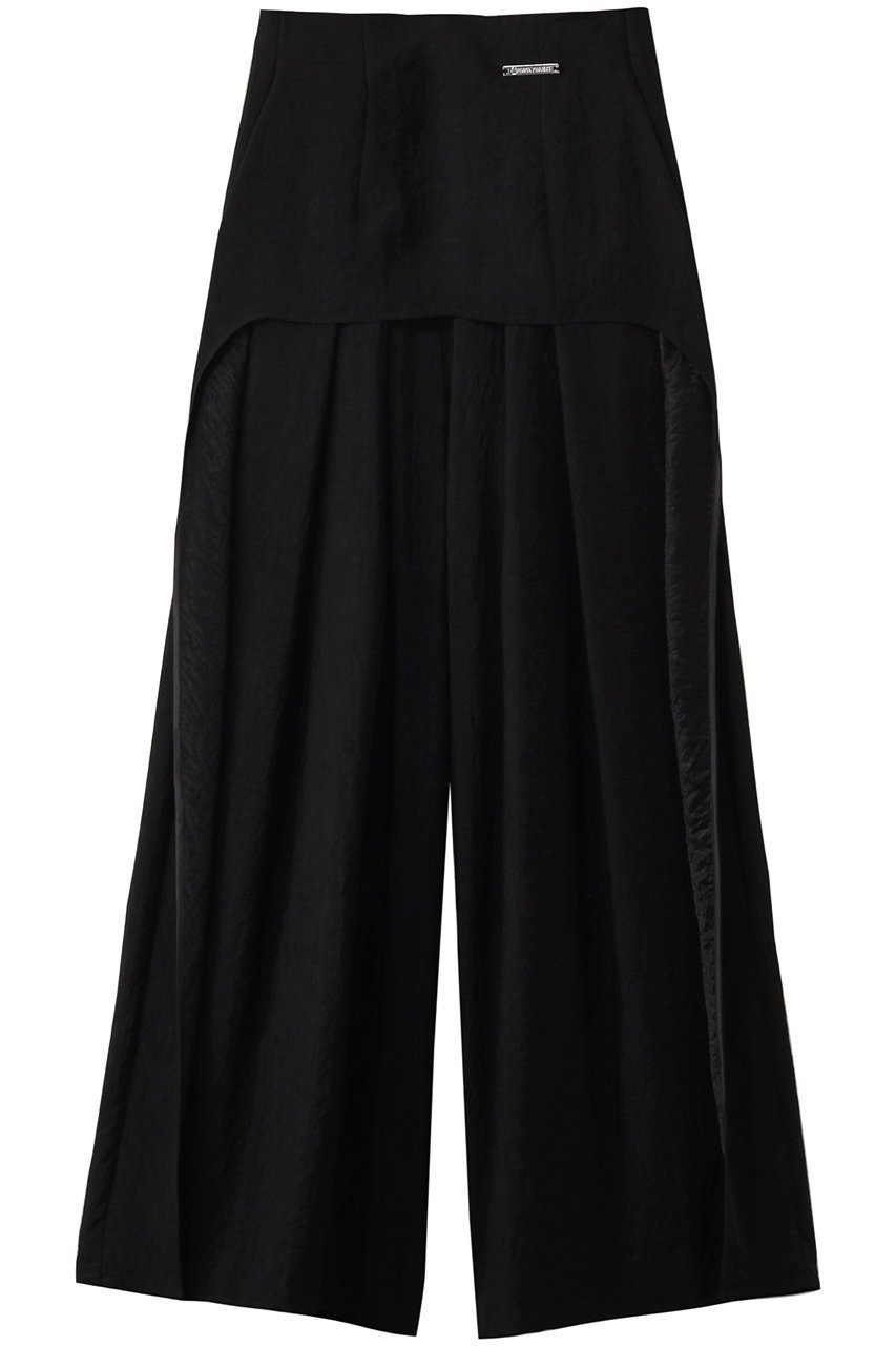 【プランク プロジェクト/PRANK PROJECT】のレイヤードサテンボリュームパンツ / Layered Satin Volume Pants 人気、トレンドファッション・服の通販 founy(ファニー) 　ファッション　Fashion　レディースファッション　Fashion for Women　パンツ　Pants & Trousers　おすすめ　Recommended / Our Picks　サテン　Satin, Glossy Fabric　セットアップ　Set-Up, Coordinated Outfit　タンク　Tank Top, Sleeveless Top　ツイル　Twist, Twisted Detail　フロント　Front, Front Design　ミニスカート　Mini Skirt, Short Skirt　 other-1|ID: prp329100004468870 ipo3291000000035766794