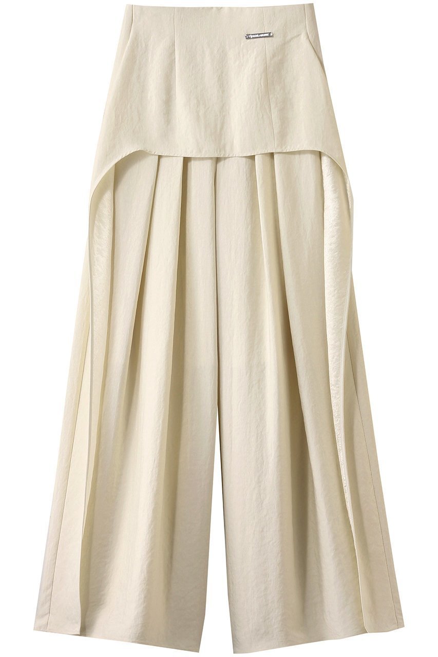 【プランク プロジェクト/PRANK PROJECT】のレイヤードサテンボリュームパンツ / Layered Satin Volume Pants インテリア・キッズ・メンズ・レディースファッション・服の通販 founy(ファニー) 　ファッション　Fashion　レディースファッション　Fashion for Women　パンツ　Pants & Trousers　おすすめ　Recommended / Our Picks　サテン　Satin, Glossy Fabric　セットアップ　Set-Up, Coordinated Outfit　タンク　Tank Top, Sleeveless Top　ツイル　Twist, Twisted Detail　フロント　Front, Front Design　ミニスカート　Mini Skirt, Short Skirt　IVR(アイボリー)|ID: prp329100004468870 ipo3291000000035766799