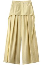 【プランク プロジェクト/PRANK PROJECT】のレイヤードサテンボリュームパンツ / Layered Satin Volume Pants L.YEL(ライトイエロー)|ID: prp329100004468870 ipo3291000000035766802