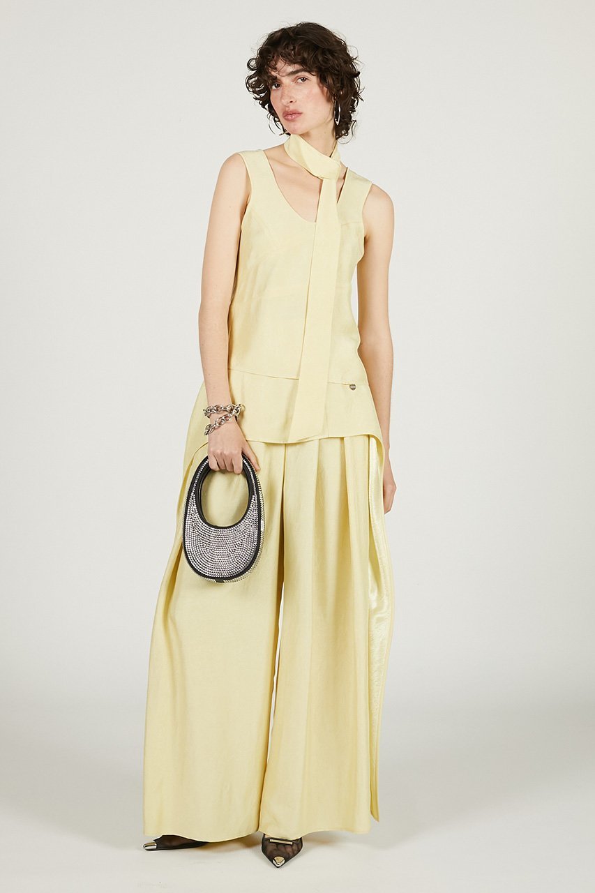 【プランク プロジェクト/PRANK PROJECT】のレイヤードサテンボリュームパンツ / Layered Satin Volume Pants 人気、トレンドファッション・服の通販 founy(ファニー) 　ファッション　Fashion　レディースファッション　Fashion for Women　パンツ　Pants & Trousers　おすすめ　Recommended / Our Picks　サテン　Satin, Glossy Fabric　セットアップ　Set-Up, Coordinated Outfit　タンク　Tank Top, Sleeveless Top　ツイル　Twist, Twisted Detail　フロント　Front, Front Design　ミニスカート　Mini Skirt, Short Skirt　other-6|ID: prp329100004468870 ipo3291000000035766815