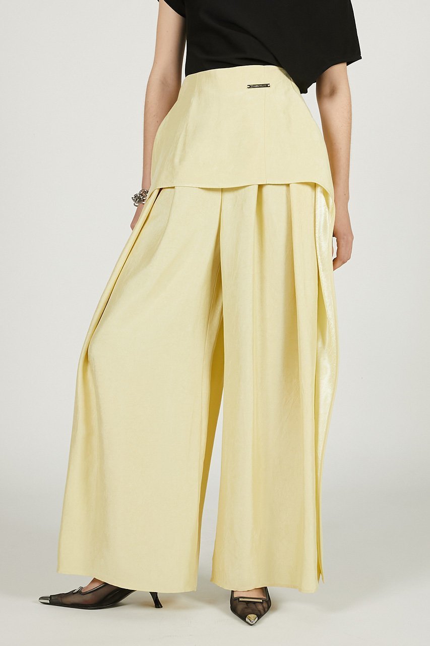 【プランク プロジェクト/PRANK PROJECT】のレイヤードサテンボリュームパンツ / Layered Satin Volume Pants 人気、トレンドファッション・服の通販 founy(ファニー) 　ファッション　Fashion　レディースファッション　Fashion for Women　パンツ　Pants & Trousers　おすすめ　Recommended / Our Picks　サテン　Satin, Glossy Fabric　セットアップ　Set-Up, Coordinated Outfit　タンク　Tank Top, Sleeveless Top　ツイル　Twist, Twisted Detail　フロント　Front, Front Design　ミニスカート　Mini Skirt, Short Skirt　other-8|ID: prp329100004468870 ipo3291000000035766818