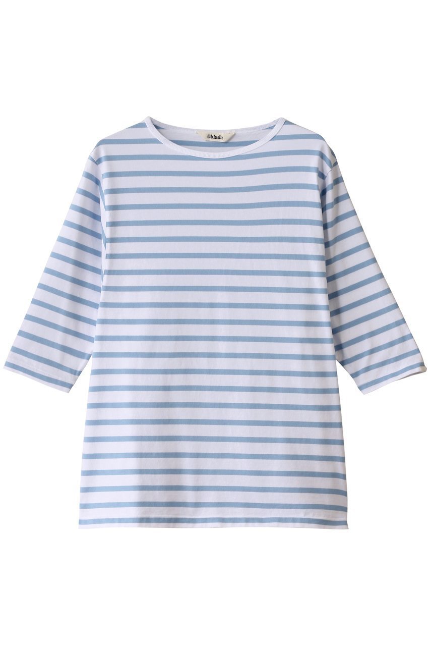 【オブラダ/Oblada】のANY ボーダーTシャツ 人気、トレンドファッション・服の通販 founy(ファニー) 　ファッション　Fashion　レディースファッション　Fashion for Women　トップス・カットソー　Cut & Sew Tops　シャツ・ブラウス・オフィスカジュアル　Elegant Blouses & Button-Ups　ロングTシャツ・Tシャツ　Longline T-Shirts & Tees　カットソー・ベーシックTシャツ　Cut-and-Sewn Tops / Stretch Tees & Basics　ショート　Short, Short Length　スリーブ　Sleeve, Long Sleeve / Short Sleeve　ボーダー　Border, Stripe　エレガント 上品　Elegant　 other-1|ID: prp329100004468875 ipo3291000000032854950