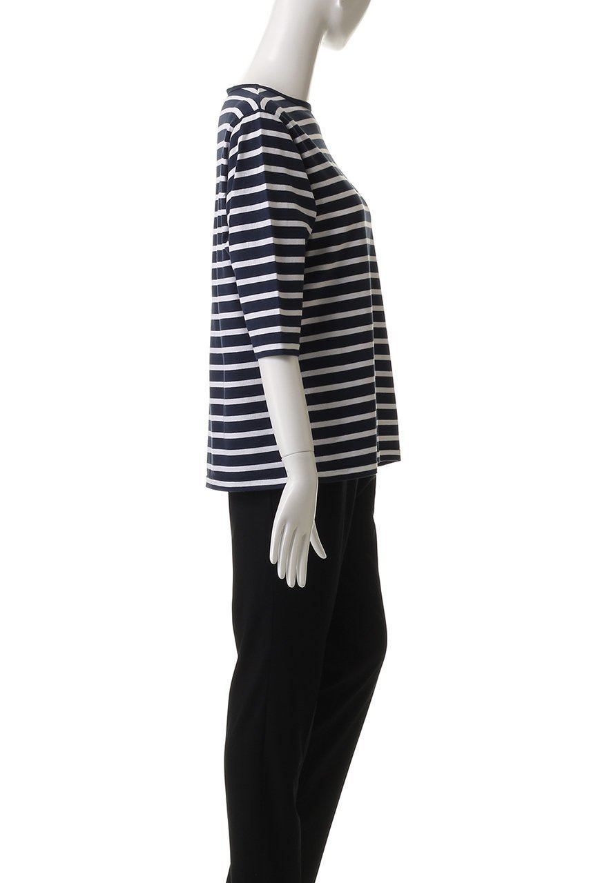 【オブラダ/Oblada】のANY ボーダーTシャツ 人気、トレンドファッション・服の通販 founy(ファニー) 　ファッション　Fashion　レディースファッション　Fashion for Women　トップス・カットソー　Cut & Sew Tops　シャツ・ブラウス・オフィスカジュアル　Elegant Blouses & Button-Ups　ロングTシャツ・Tシャツ　Longline T-Shirts & Tees　カットソー・ベーシックTシャツ　Cut-and-Sewn Tops / Stretch Tees & Basics　ショート　Short, Short Length　スリーブ　Sleeve, Long Sleeve / Short Sleeve　ボーダー　Border, Stripe　エレガント 上品　Elegant　other-3|ID: prp329100004468875 ipo3291000000032854971
