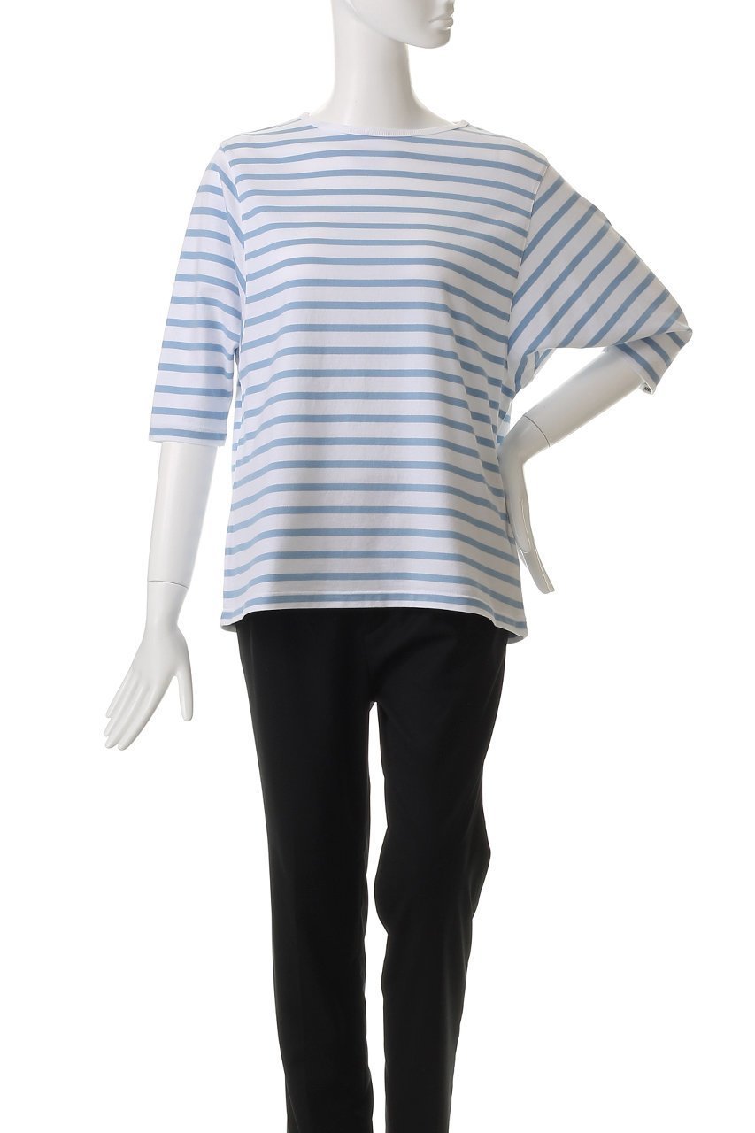 【オブラダ/Oblada】のANY ボーダーTシャツ 人気、トレンドファッション・服の通販 founy(ファニー) 　ファッション　Fashion　レディースファッション　Fashion for Women　トップス・カットソー　Cut & Sew Tops　シャツ・ブラウス・オフィスカジュアル　Elegant Blouses & Button-Ups　ロングTシャツ・Tシャツ　Longline T-Shirts & Tees　カットソー・ベーシックTシャツ　Cut-and-Sewn Tops / Stretch Tees & Basics　ショート　Short, Short Length　スリーブ　Sleeve, Long Sleeve / Short Sleeve　ボーダー　Border, Stripe　エレガント 上品　Elegant　other-2|ID: prp329100004468875 ipo3291000000035362798