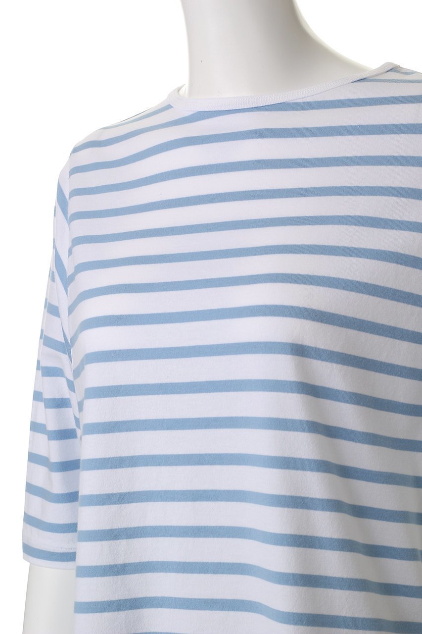 【オブラダ/Oblada】のANY ボーダーTシャツ 人気、トレンドファッション・服の通販 founy(ファニー) 　ファッション　Fashion　レディースファッション　Fashion for Women　トップス・カットソー　Cut & Sew Tops　シャツ・ブラウス・オフィスカジュアル　Elegant Blouses & Button-Ups　ロングTシャツ・Tシャツ　Longline T-Shirts & Tees　カットソー・ベーシックTシャツ　Cut-and-Sewn Tops / Stretch Tees & Basics　ショート　Short, Short Length　スリーブ　Sleeve, Long Sleeve / Short Sleeve　ボーダー　Border, Stripe　エレガント 上品　Elegant　other-5|ID: prp329100004468875 ipo3291000000035362801