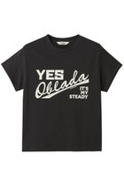 【オブラダ/Oblada】のYES OBLADA ロゴTシャツ 人気、トレンドファッション・服の通販 founy(ファニー) ファッション Fashion レディースファッション WOMEN トップス・カットソー Tops/Tshirt シャツ/ブラウス Shirts/Blouses ロング / Tシャツ T-Shirts カットソー Cut and Sewn コンパクト Compact ショート Short シンプル Simple スリーブ Sleeve ワイド Wide 人気 Popularity thumbnail ブラック|ID: prp329100004468879 ipo3291000000031604336