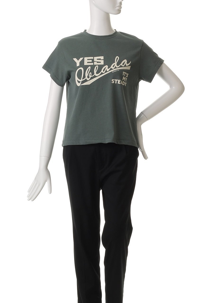 【オブラダ/Oblada】のYES OBLADA ロゴTシャツ 人気、トレンドファッション・服の通販 founy(ファニー) 　ファッション　Fashion　レディースファッション　Fashion for Women　トップス・カットソー　Cut & Sew Tops　シャツ・ブラウス・オフィスカジュアル　Elegant Blouses & Button-Ups　ロングTシャツ・Tシャツ　Longline T-Shirts & Tees　カットソー・ベーシックTシャツ　Cut-and-Sewn Tops / Stretch Tees & Basics　コンパクト　Compact, Small Size　ショート　Short, Short Length　シンプル　Simple, Minimal　スリーブ　Sleeve, Long Sleeve / Short Sleeve　ワイド　Wide, Wide Fit　人気　Popular, Best Seller　other-2|ID: prp329100004468879 ipo3291000000032855019