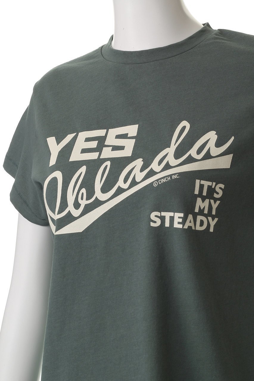 【オブラダ/Oblada】のYES OBLADA ロゴTシャツ 人気、トレンドファッション・服の通販 founy(ファニー) 　ファッション　Fashion　レディースファッション　Fashion for Women　トップス・カットソー　Cut & Sew Tops　シャツ・ブラウス・オフィスカジュアル　Elegant Blouses & Button-Ups　ロングTシャツ・Tシャツ　Longline T-Shirts & Tees　カットソー・ベーシックTシャツ　Cut-and-Sewn Tops / Stretch Tees & Basics　コンパクト　Compact, Small Size　ショート　Short, Short Length　シンプル　Simple, Minimal　スリーブ　Sleeve, Long Sleeve / Short Sleeve　ワイド　Wide, Wide Fit　人気　Popular, Best Seller　other-5|ID: prp329100004468879 ipo3291000000032855033