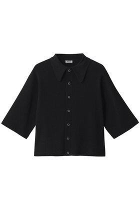 【オブラダ/Oblada】 ハーフスリーブ ポロニット人気、トレンドファッション・服の通販 founy(ファニー) ファッション Fashion レディースファッション Fashion for Women トップス・カットソー Cut & Sew Tops ニット Knit Tops & Sweaters カジュアルプルオーバー・ニットトップス Pullovers & Knit Tops / Casual Pullovers コンパクト Compact, Small Size スリーブ Sleeve, Long Sleeve / Short Sleeve デニム Denim, Jeans Material ハーフ Half, Half-Length バランス Balance, Style Balance ボトム Bottoms, Lower Wear エレガント 上品 Elegant |ID:prp329100004468880