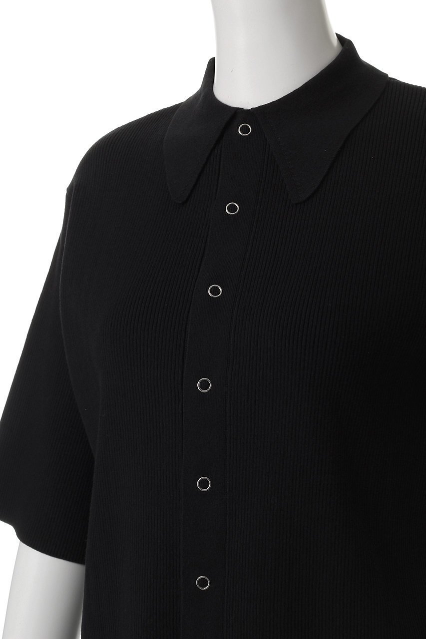 【オブラダ/Oblada】のハーフスリーブ ポロニット 人気、トレンドファッション・服の通販 founy(ファニー) ファッション Fashion レディースファッション Fashion for Women トップス・カットソー Cut & Sew Tops ニット Knit Tops & Sweaters カジュアルプルオーバー・ニットトップス Pullovers & Knit Tops / Casual Pullovers コンパクト Compact, Small Size スリーブ Sleeve, Long Sleeve / Short Sleeve デニム Denim, Jeans Material ハーフ Half, Half-Length バランス Balance, Style Balance ボトム Bottoms, Lower Wear エレガント 上品 Elegant other-5|ID: prp329100004468880 ipo3291000000035962119