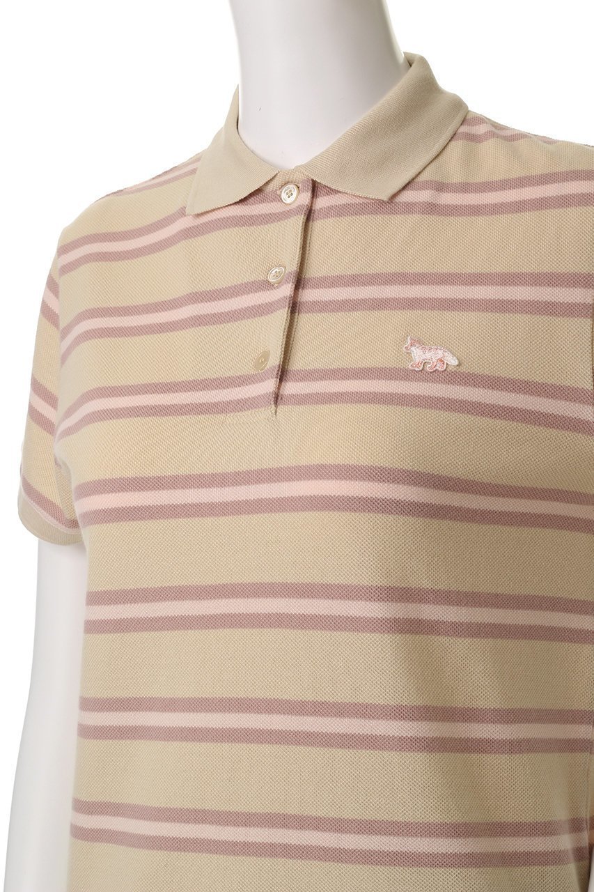 【メゾン キツネ/MAISON KITSUNE】のBABY FOX PATCH MULTI ストライプポロ 人気、トレンドファッション・服の通販 founy(ファニー) 　ファッション　Fashion　レディースファッション　Fashion for Women　トップス・カットソー　Cut & Sew Tops　シャツ・ブラウス・オフィスカジュアル　Elegant Blouses & Button-Ups　ポロシャツ・きれいめカジュアル　Smart-Casual Polo Tops　ストライプ　Stripe, Striped Pattern　パッチ　Patch, Appliqué　フィット　Fit, Slim Fit　ボトム　Bottoms, Lower Wear　ボーダー　Border, Stripe　ポロシャツ　Polo Shirt, Collared Tee　レギュラー　Regular, Standard Fit　夏　Summer　other-5|ID: prp329100004468884 ipo3291000000032843086