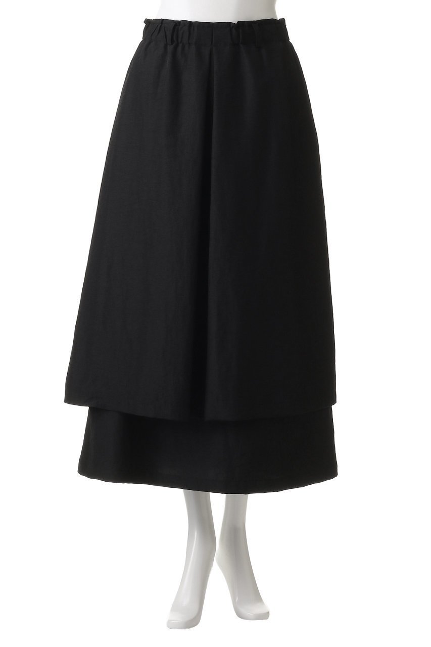【ランバン オン ブルー/LANVIN en Bleu】のはっ水レイヤードスカート 人気、トレンドファッション・服の通販 founy(ファニー) 　ファッション　Fashion　レディースファッション　Fashion for Women　スカート　Skirts　ロングスカート　Long Skirts / Maxi & Midi Skirts　フェミニン　Feminine, Girly　ロング　Long, Long-Length　エレガント 上品　Elegant　other-2|ID: prp329100004468904 ipo3291000000032824142
