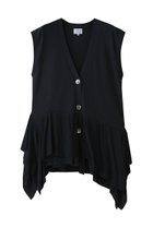 【ランバン オン ブルー/LANVIN en Bleu】のフリルヘムニットベスト ネイビー|ID: prp329100004468911 ipo3291000000035861927