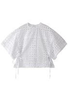 【ランバン オン ブルー/LANVIN en Bleu】のBROCHEコットンレースブラウス 人気、トレンドファッション・服の通販 founy(ファニー) ファッション Fashion レディースファッション Fashion for Women トップス・カットソー Cut & Sew Tops シャツ・ブラウス・オフィスカジュアル Elegant Blouses & Button-Ups インナー Innerwear ショート Short, Short Length スリーブ Sleeve, Long Sleeve / Short Sleeve リボン Ribbon, Bow レース Lace, Lace Fabric ワイド Wide, Wide Fit ワーク Workwear, Utility Style エレガント 上品 Elegant thumbnail オフホワイト|ID: prp329100004468914 ipo3291000000032787311